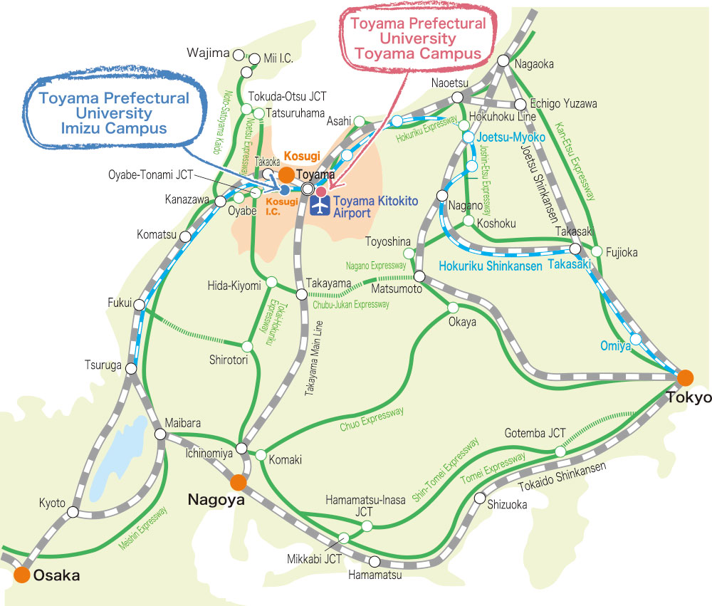 How to get to Toyama